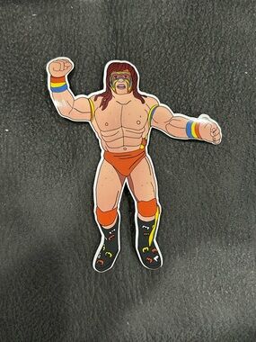 The ultimate warrior LJN fridge magnet!